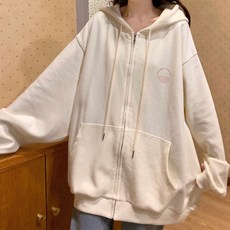 피어니스트 캠퍼스룩 빈티지 스타일 후드 집업