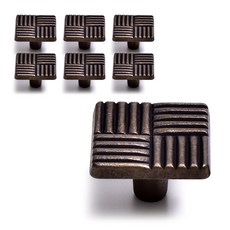 馬賽克櫥櫃把手 復古棕色, 7個