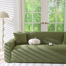 러빙랩 아드레아 고탄력 사계절 소파 커버, 그린, 1개