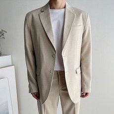 meosidda 男士透氣亞麻奢華西裝外套