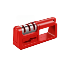 Starium防滑廚房刀剪刀磨刀器, 紅色