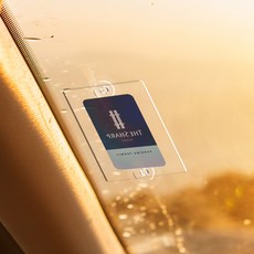 조아애드 더블픽스 아파트주차스티커홀더 차량 스티커 부착판 주차 카드 부착 케이스 소형 65 x 82 mm, 투명, 1개