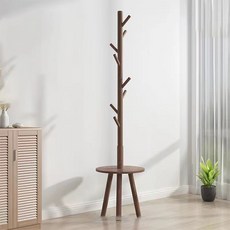 맙소샵 우드 디자인 감성 스텐드 옷걸이 BRP063, 다크우드