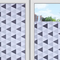언헤브 암막 유리창 필름 시트지, 05트라이앵글, 120 x 100 cm