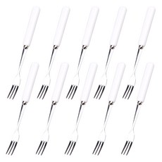 Bloom at home 素色點心叉 白色, 混色, 10個