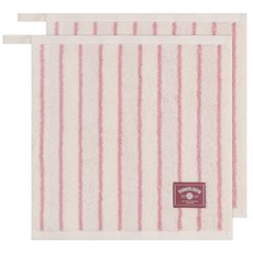 TOWEL KUN 松月毛巾 Towel Kun 多色條紋 36 掛環毛巾, 粉紅色, 2個