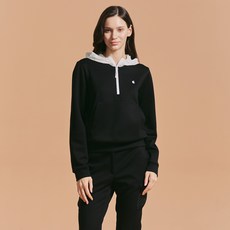 Cleveland GOLF 女款袋鼠口袋梭織連帽長袖T恤 CGWLT43957