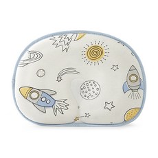 嬰幼兒彩色線條頭型枕, 宇宙, 1個