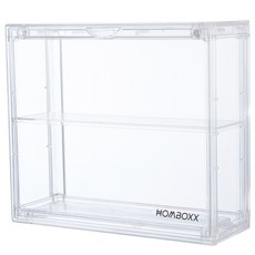 FL生活+ 潮玩全透明雙層磁吸門展示盒 A-493, 1個