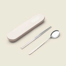 PUKO Baneh 餐具收納盒組, 白色, 筷子 + 湯匙 + 餐具盒