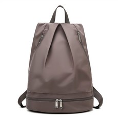 運動鞋收納袋後背包, 棕色