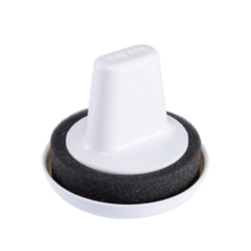 快潔生活 多用途餐具碗盤迷你手持菜瓜布 白色 10 x 7.1 cm, 1個, 1入