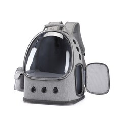 BITE ME 七點鐘狗貓包手機背包, 灰色