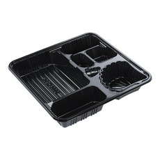 COOK&LOCK 豬排便當盒 黑色 DS 3000, 1個, 100入