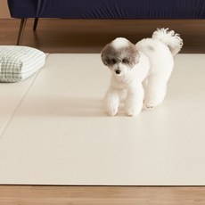 PUPPING 狗狗地毯型寵物墊, 亞麻米色, 1個