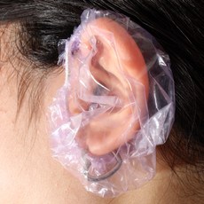 esthe HauteZen 染髮燙髮用塑膠耳套 5種*20入組, 綠色、粉色、紫色、黃色、藍色, 1套