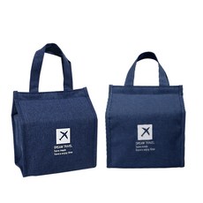 제오닉 보온 보냉백 도시락통 가방 2p, 네이비