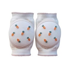 嬰兒刺繡雙墊護膝套組, 1套, 胡蘿蔔