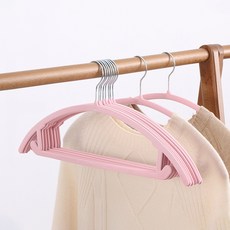 FRANOND 圓弧防肩角針織衫西裝防滑上衣衣架, 20個, 粉紅色