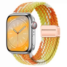 Ocean Reeve 智慧手錶 彩色磁吸扣錶帶 42 / 44 / 45 / 49 mm, 混合橘色