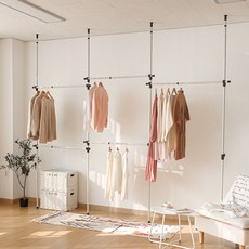 Nero 韓國製造 寬度可調式 標準型 5層衣架, 錘紋