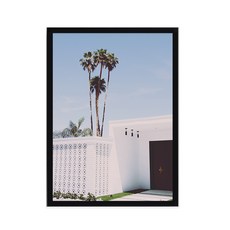 인테리어 모던뷰 레드와인도어 포스터 + 우드액자, 블랙