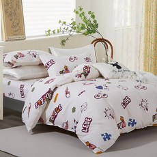 Betrise 貝翠絲 活性印染100%精梳棉薄被套 酷玩時刻, 紫色