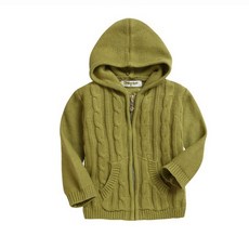 J.DIOR 基本款連帽針織拉鍊外套