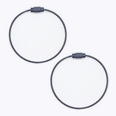 ButtonKing 高級彩色線圈, 2個, 海軍藍