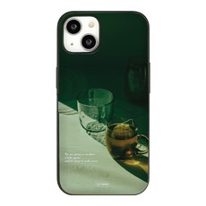 유스픽 디자인 마그네틱 카드포켓 그린 무드 휴대폰 케이스