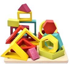 Oztoys Rainbow Gabe 形狀拼圖套組, 1套, 19件