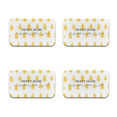 可愛簡約硅藻土杯墊 B35 4入, 款式5, 4個