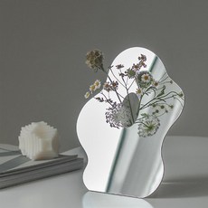 HK 프레임 아크릴 인테리어 화병, 미러, 1개