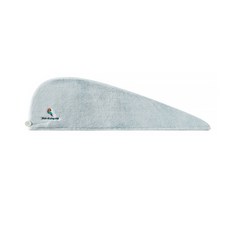 超細纖維頭髮乾燥擦乾毛巾, 藍色, 1個