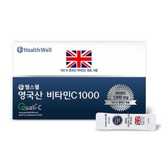 HealthWell 英國產維他命C沖泡粉 1000mg 100條入, 1個, 單品, 100g