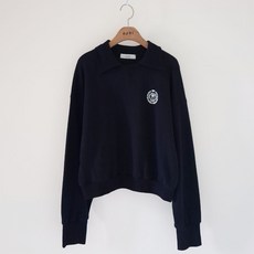 보리 카라 맨투맨 크롭 티셔츠 임부복 N012