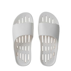 DEARCUS 鹿茸 雲朵 EVA 浴室拖鞋, 1組, 白色