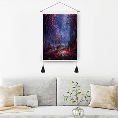 알로데 신비로운 포레스트 장식 행잉 포스터, NO 11