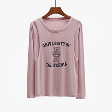 Alode 加州熊插圖哺乳長袖T恤