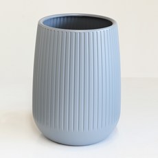 Garden in the City 現代風條紋花盆, 灰色, 1個