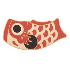 圓滾滾鯉魚門墊, 混色, 1個