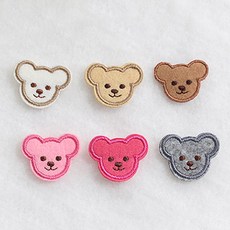 COTS 縫製式布貼 熊熊君 熊熊小姐 套組, 1套, 混合顏色