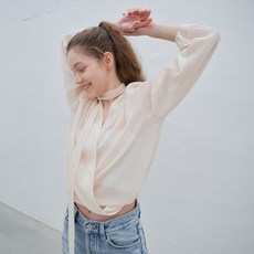 vem.ver CRINKLE WRAP TIE 女士襯衫