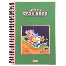 Dailylike 我的夥伴 家計簿 6個月, 綠色, 1個