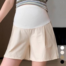 Hue Day 孕婦單褶短褲