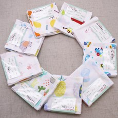 JOY MULTI 孩童棉紗印花手帕套組 20入