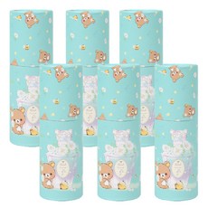 Feelbox Pack_ 鬆弛熊 12 色迷你實木彩色鉛筆薄荷, 6個, 12 種顏色