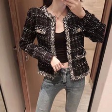 Chichills 女款拉克蘭毛呢格紋夾克 12067