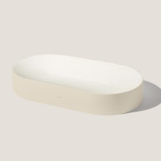 DUIT 고양이 올데이보드 스크래쳐, 프레임(베이지) + 스크래쳐(화이트), 1개