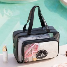 소리달 여성용 즈디디 여행용 생활 방수 토트백 파우치 세트